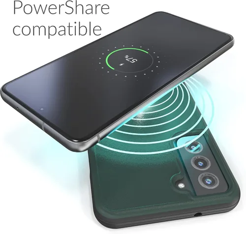 Vista 6 de Crave Slim Guard Para Galaxy S21 FE Caso, A Prueba De Golpes Para Samsung Galaxy S21 FE 5G (6.4 Pulgadas) - Verde Bosque