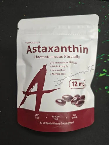 Vista 7 de Zions Astaxantina orgánica de 12 mg, vitaminas para la piel de triple fuerza para mujeres con actividad antioxidante, apoya la salud inmunológica
