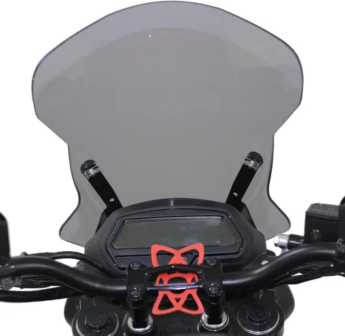 Vista 3 de GP Kompozit Parabrisas negro compatible con Bajaj Dominar 250 / Dominar 400 2017-2023 18.9 in