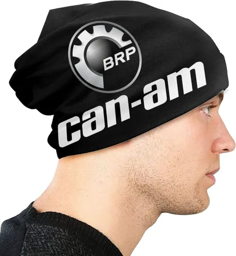 Vista 4 de Soft Warm Can-Am Logo Beanie Hat Men Women Skull Hat Knit Caps Black