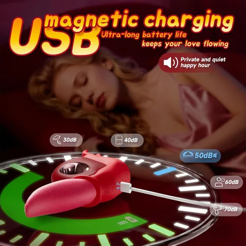 Vista 6 de Sex Toys - Vibradores para adultos para mujeres, vibrador de presión de lengua, vibrador de calentamiento, juguete sexual con 10 lamiendo