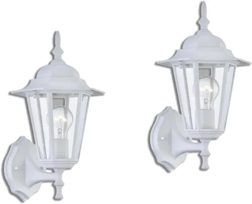 Vista 8 de WISBEAM Farol de pared para exteriores, aplique de pared como accesorio de iluminación de porche, base E26 de 60 W máximo, carcasa de metal más