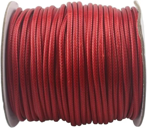 Vista 43 de Cordón de poliéster encerado para hacer joyas, cuerda encerada con carrete para hilo de manualidades (negro, 0.020 in (150 yardas))