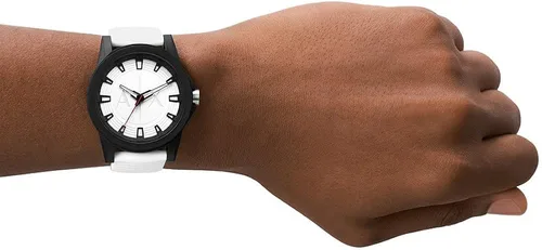 Vista 6 de Reloj Armani Exchange AX2523 Outerbanks Nylon, Blanco, Correa