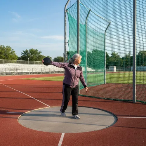 Vista 6 de Black Rubber Discus - Practice 1 kilogram
