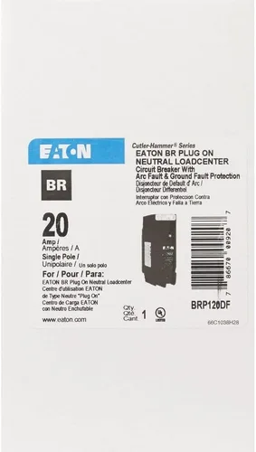 Vista 2 de Eaton BRP120DF Br Dual Function Af/gf 1p 20A