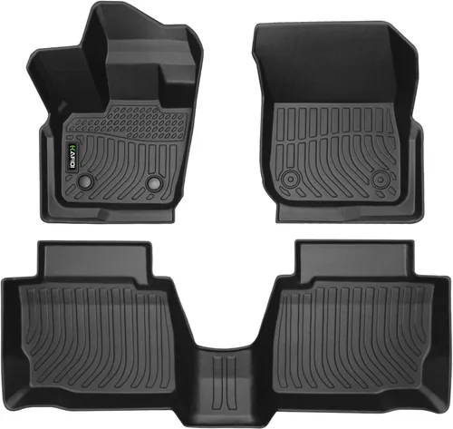 Vista 93 de HAFIDI® - Tapetes para auto con almacenamiento debajo del asiento, para todo clima, antideslizantes, de elastómero termoplástico, para la primera
