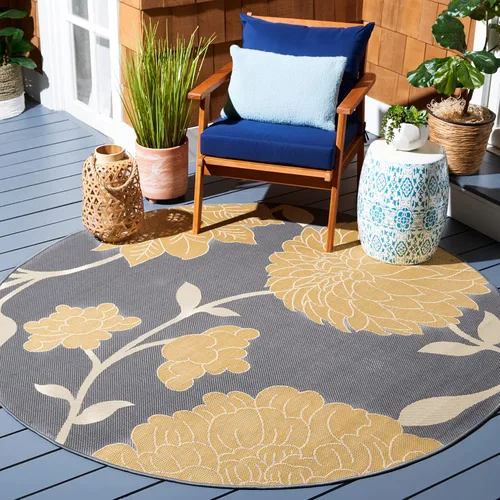 Vista 38 de SAFAVIEH Courtyard Collection CY7321 - Alfombra decorativa para interiores y exteriores, impermeable, fácil de limpiar, 2 pies 3 pulgadas x 6 pies 7