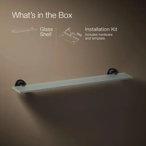 Vista 10 de Kohler 14440-BL Purist Estante de cristal