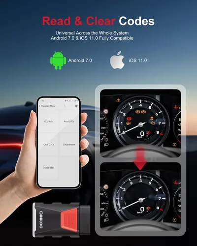 Vista 6 de GOOLOO DEEPSCAN DS200 OBD2 Escáner Herramienta de Diagnóstico, Bluetooth Inalámbrico Diagnósticos de Todos los Sistemas para iOS y Android, Control