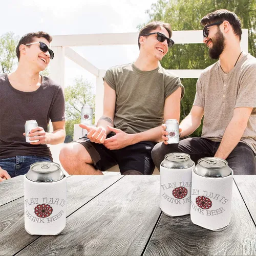 Vista 3 de Fundas para latas, enfriador de bebidas, juego de dardos de cerveza, buceo, cubierta de fiesta de espuma