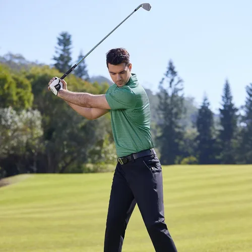 Vista 3 de Golf Shirts for Men Dry Fit Short Sleeve Print Performance Moisture Wicking Polo Shirt