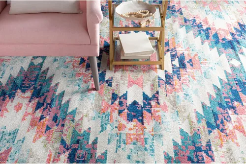Vista 7 de Artistic Weavers Tara – Alfombra bohemia multicolor para área global