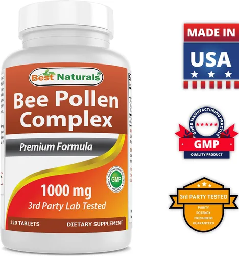Vista 6 de Complejo de polen de abeja 1000 mg y óxido de magnesio 500 mg