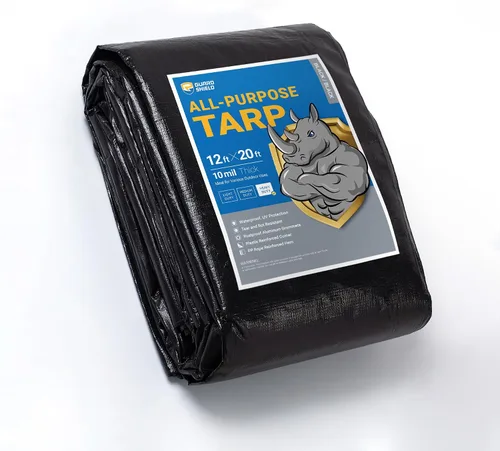 Vista 162 de GUARD SHIELD - Lona resistente, impermeable, de polietileno, gruesa, resistente a los rayos ultravioleta, con ojales, para exteriores, 6 x 8 pies