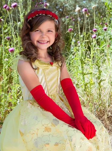 Vista 9 de Little Adventures disfraz de princesa amarillo para niña M 3-5 años Traditional