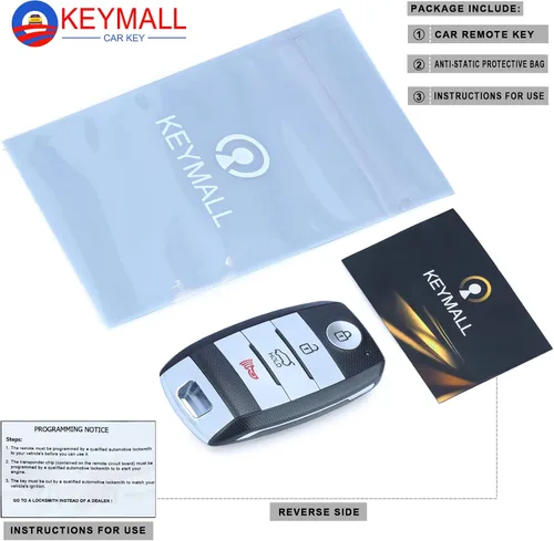 Vista 6 de Keymall Reemplazo inteligente de llavero de coche para Kia Sorento 2015 2016 2017 2018 FCC ID: TQ8-FOB-4F06 P/N 95440-C6000 433MHZ 4 botones