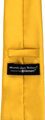 Vista 175 de tiemart Corbata de color sólido para hombre Longitud estándar