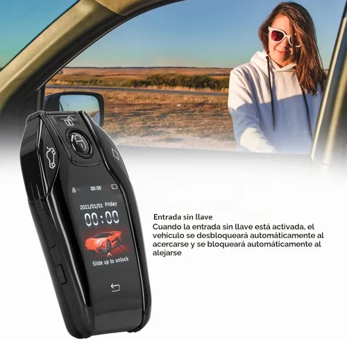 Vista 2 de TK800 - Llave de coche con control remoto inteligente, pantalla táctil LCD universal TK800+, entrada remota sin llave para todos los botones