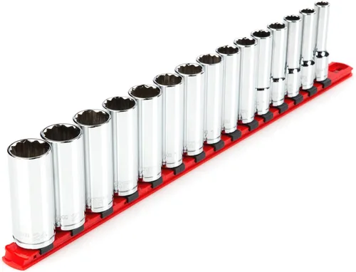 Vista 16 de TEKTON Juego de llaves de vaso de 12 puntos con accionamiento de 1/2 pulgada, 15 piezas SHD92104