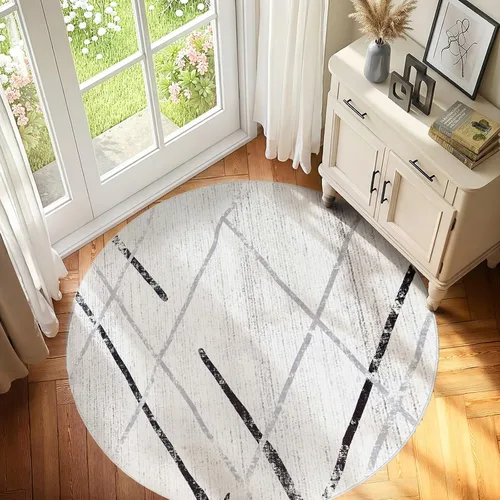 Vista 39 de jinchan - Tapete de pasillo marroquí de 2 x 6 pies con líneas, bohemio, lavable, para cocina, suave, geométrico, de lana sintética, antideslizante