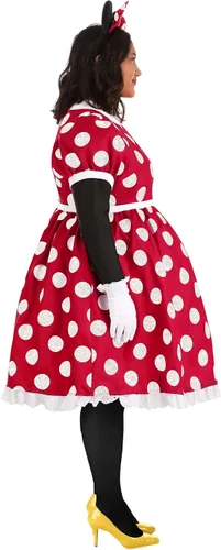 Vista 7 de Disney - Disfraz de Minnie Mouse de lujo de talla grande