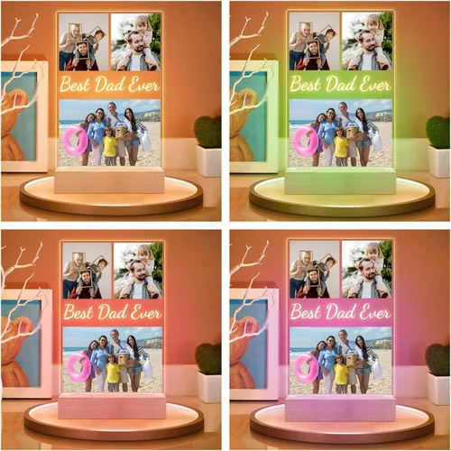 Vista 4 de KoxSmar - Marcos de fotos personalizados, marcos de fotos personalizados, regalos de cumpleaños personalizados para el día del padre, para papá