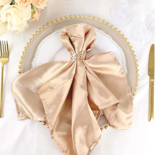 Vista 25 de Efavormart - Servilletas de lino de satén de terracota de 20 x 20 pulgadas para decoración de bodas, cumpleaños, restaurantes, fiestas, 25