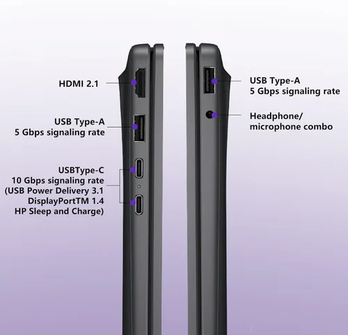 Vista 7 de HP OmniBook 3 16 pulgadas 2K nuevo modelo portátil con Microsoft 365, Qualcomm 8-Core CPU para Copilot+, 16 GB de RAM, SSD de 1 TB, teclado
