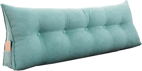 Vista 11 de Almohada de cuña para pared de cama, cabecera de almohada de respaldo de cama, almohada de lectura triangular grande, con funda extraíble