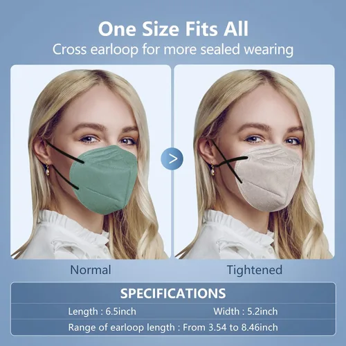 Vista 6 de KN95 Face Mask 5-Ply Breathable & Comfortable Filter Safety Mask
