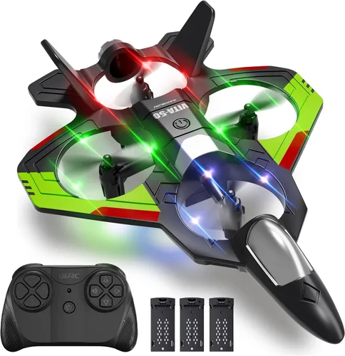 Vista 11 de 4DRC RC Planes Aviones de control remoto para niños y adultos, negro, 2