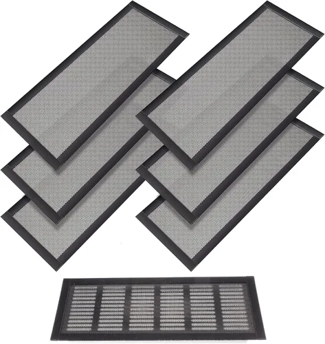 Vista 15 de Cubiertas de ventilación de piso rectangulares, cubierta de rejilla de ventilación de aire, cubierta magnética de malla de ventilación de PVC