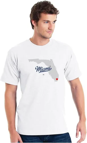 Vista 2 de Miami Florida - Camiseta MAP