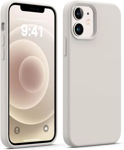 Vista 13 de JELE Funda a prueba de golpes diseñada para iPhone 11, funda de teléfono de silicona líquida con [forro de microfibra suave antiarañazos]