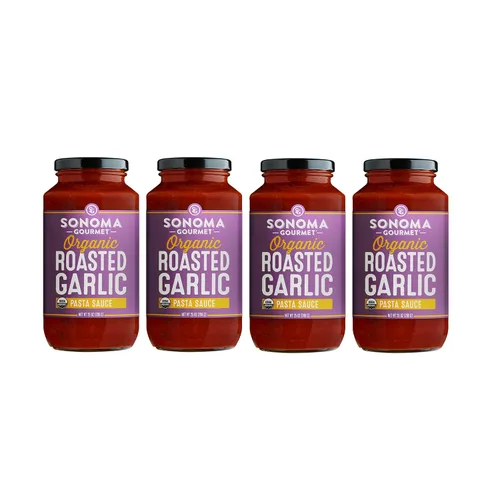 Vista 9 de Sonoma Gourmet Tomate cherry con salsa de pasta de albahaca USDA orgánico, sin OMG, sin gluten y sin azúcar añadido, hecho con ingredientes