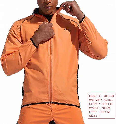 Vista 2 de Chaqueta de ciclismo, chaleco de jersey, chaqueta cortavientos, ropa deportiva al aire libre