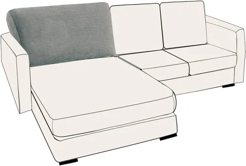 Vista 31 de UNBBRRL Fundas de cojín de asiento para sofá, elásticas, funda de cojín individual para sofá, fundas de cojín para sofá, fundas de héroe protegen