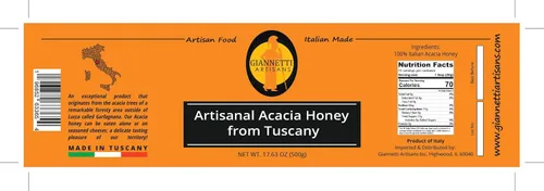 Vista 5 de Giannetti Artisans Miel de acacia italiana importada de primera calidad, 17.63 oz (paquete de 3)
