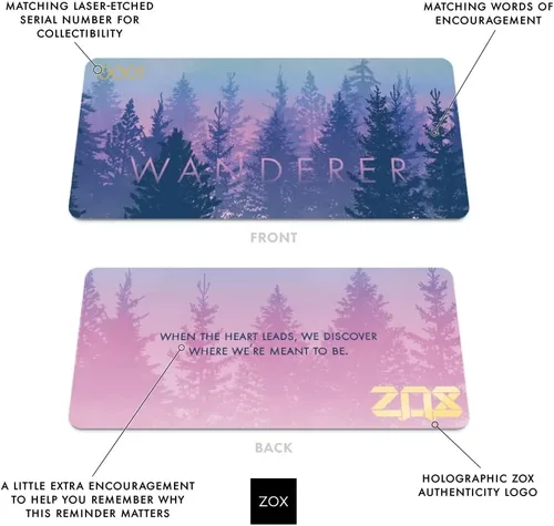 Vista 4 de ZOX Bracelets Stretchy Elastic Band with Motivational Affirmations and Beautiful Artwork, Great Gift for Men, Women, and Kids
