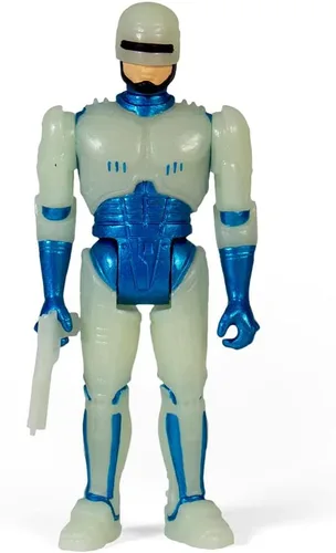 Vista 2 de Robocop - Figura oficial de Super7 Reaction que brilla en la oscuridad