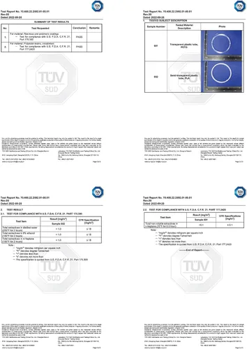 Vista 5 de Filamento para impresora 3D PLA+ de grado alimenticio certificado – CARBON by Comfy Materials – Probado en laboratorio, compatible con la FDA, apto