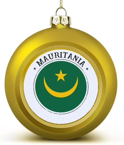 Vista 10 de Adorno de bola de Navidad de Marruecos, bandera de Marruecos, bandera de las naciones, adornos colgantes, recuerdo, regalo para árbol de Navidad