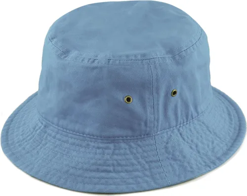 Vista 4 de The Hat Depot - Sombrero unisex, 100% algodón, 300N, fácil de guardar para viajar, playa y verano