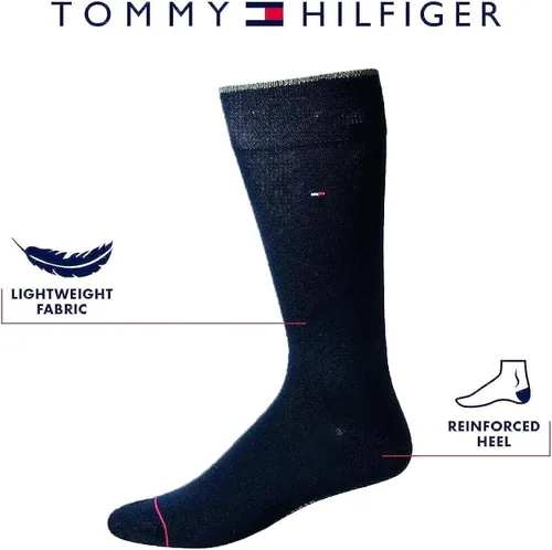 Vista 3 de Tommy Hilfiger Men's Dress Socks - Classic Comfort Crew Sock (10 Pack)