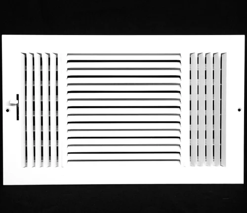 Vista 15 de HVAC Premium Rejilla de Suministro de Aire de 1 Vía de 10'' X 6'' - Tapa de Ventilación y Difusor - Cara Plana Estampada - Blanco