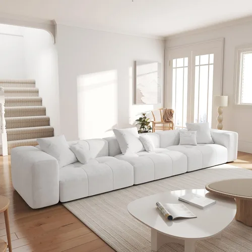 Vista 22 de JACH Sofás seccionales de 2 plazas, sofá moderno de oficina, sofá modular de dos plazas, sofá cama acogedor para apartamento, dormitorio, sala