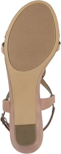 Vista 5 de London Fog Sandalias de vestir semi cuñas Macey para mujer