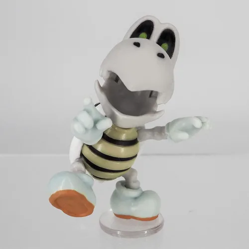 Vista 5 de Sanei Boeki Super Mario Figura Collection Dry Bone 1.57 x 1.57 x 1.96 pulgadas FCM-023 Japan Import con lápiz óptico original bolígrafo táctil