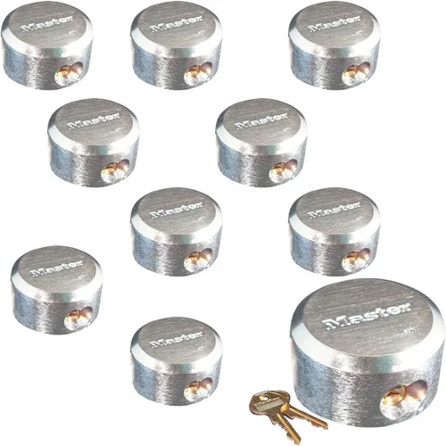 Vista 3 de Keyed Alike 6271NKA-2 candado maestro con grillete oculto, candados resistentes a los golpes